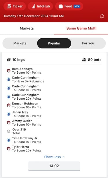 Ladbrokes Popular SGM